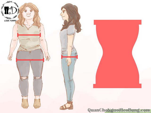 cách mặc đồ che bụng béo